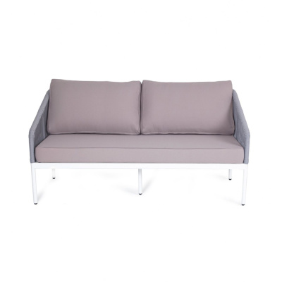 Диван 4SIS Канны двухместный из роупа Цвет: светло-серый