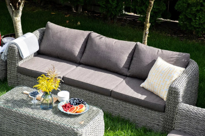 Диван трехместный 4SIS Кальяри (гиацинт) Цвет: серый