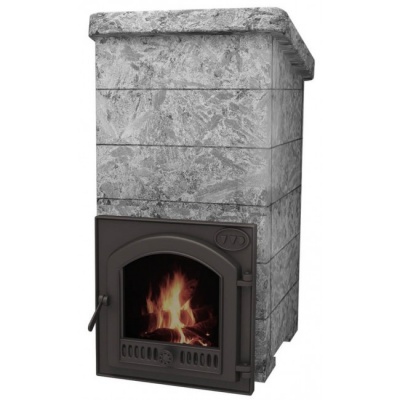 Печь для бани дровяная ИнжКомЦентр ВВД Сударушка Семейная РК серпентинит Бархат (с фасками)