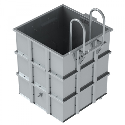 Купель из нержавеющей стали 1,3х1,3х1,5 Купель из нержавеющей стали 1,3х1,3х1,5