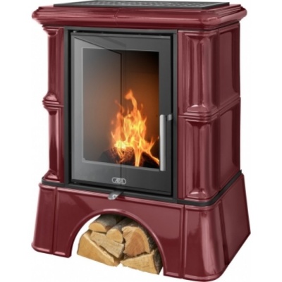 Печь-камин ABX BAVARIA EXclusive, кафельный цоколь - вставка Orion (бордо) Печь-камин ABX BAVARIA EXclusive, кафельный цоколь - вставка Orion (бордо)