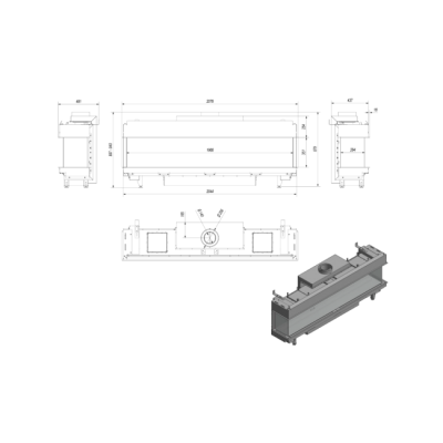 Каминная топка Kratki LEO LP 200 LPG (баллонный газ) Каминная топка Kratki LEO LP 200 LPG (баллонный газ)