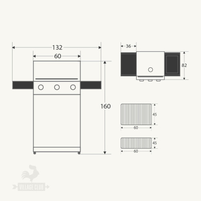 Гриль газовый Weber Spirit E-320 Original GBS, черный