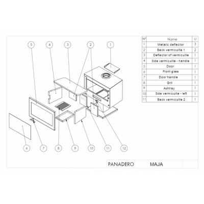 Печь-камин Panadero Maja Печь-камин Panadero Maja