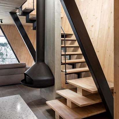 Подвесной камин Ergo Wall. КП Заповедник