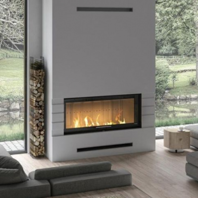 Топка Defro Home Intra XLA G, 22 кВт, 1282/547мм, гильотина Топка Defro Home Intra XLA G, 22 кВт, 1282/547мм, гильотина