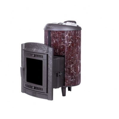 Банная печь Прометалл Атмосфера L в ламелях Россо Леванто Банная печь Прометалл Атмосфера L в ламелях Россо Леванто