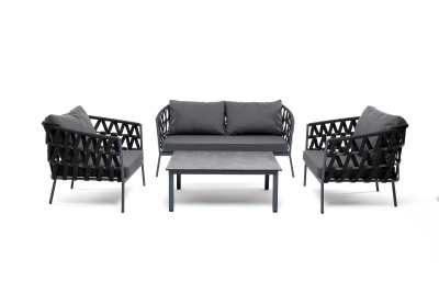 Лаунж-зона 4SIS Диего 4-местная Цвет: темно-серый