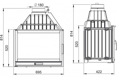 Каминная топка Nordflam Savona