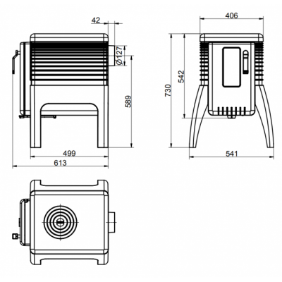 Отопительная печь Brunner Iron Dog 2 Отопительная печь Brunner Iron Dog 2
