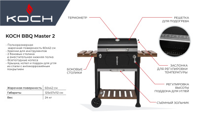 Угольный гриль Koch BBQ Master 2 Угольный гриль Koch BBQ Master 2