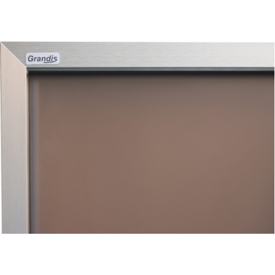 Двери стеклянные, двухстворчатые Grandis GS 15x20