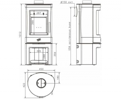 Чугунная печь Godin Silinda