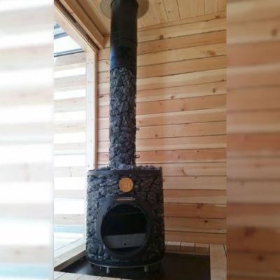 Дровяная печь для сауны IKI Maxi со стеклянной дверцей Дровяная печь для сауны IKI Maxi со стеклянной дверцей