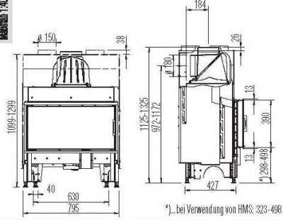 Каминная топка Austroflamm 75x39 K