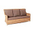 Диван 4SIS Гляссе трехместный Цвет: соломенный