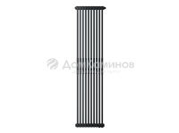 Радиатор трубчатый Zehnder Charleston 2180,14 сек. 1/2 бок. подк. RAL9217 matt (кроншт.в компл)