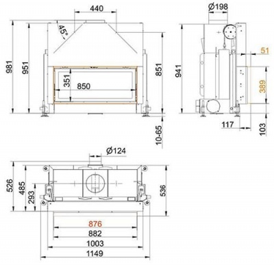 Каминная топка Brunner Architecture AK 38/86  Каминная топка Brunner Architecture AK 38/86
