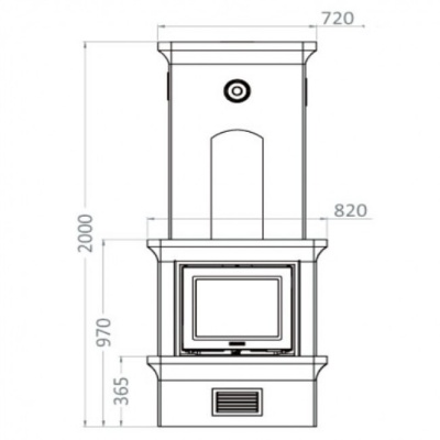 Печь-камин Keddy K10, SK 1001, прист., заднее подключ. Печь-камин Keddy K10, SK 1001, прист., заднее подключ.