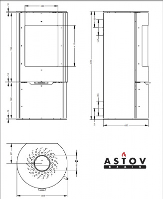 ПЕЧЬ-КАМИН АСТОВ R1 ПЕЧЬ-КАМИН АСТОВ R1
