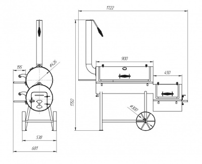 Смокер Fireline Oklahoma Медь