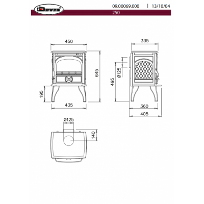 Печь-камин Dovre 250M