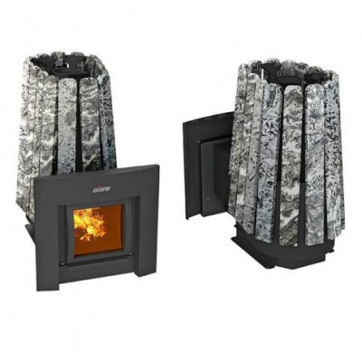 Банная печь Grill'D Cometa 350 Vega Window Max Stone (серпентинит)