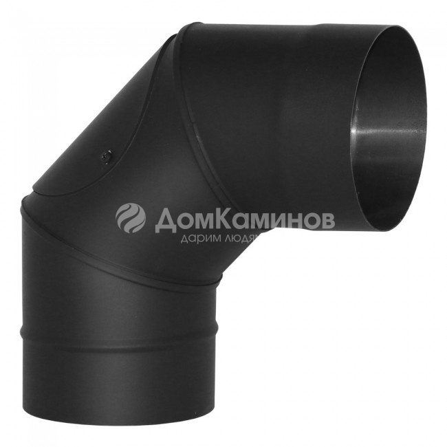 Отвод Вулкан VBR 90 D120 с ревизией, нерж., черный