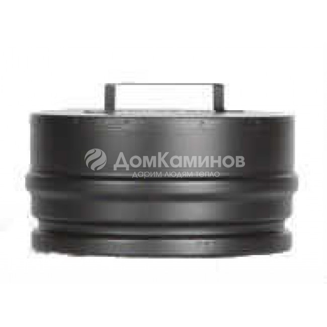 Заглушка тройника для твёрдого топлива 130мм, PM25 (Чер.)