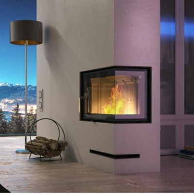 Топка Defro Home Intra Slim ME угловая, 8 кВт, 834/465/337мм Топка Defro Home Intra Slim ME угловая, 8 кВт, 834/465/337мм