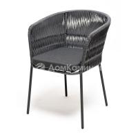 Стул 4SIS Бордо из роупа (колос) Цвет: темно-серый (RAL7024) муар, серый, темно-серый