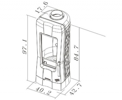 Чугунная печь Godin Calina