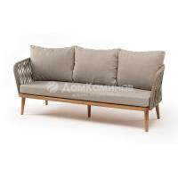 Диван 4SIS Мальорка 3-местный из роупа Цвет: дуб, серо-коричневый, бежевый