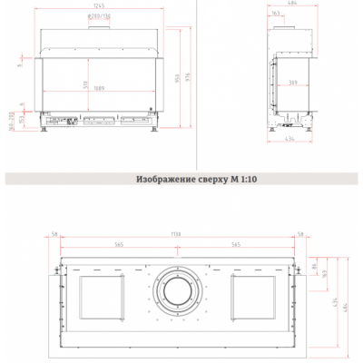 Каминная топка Schmid Ekko G U 100 Каминная топка Schmid Ekko G U 100