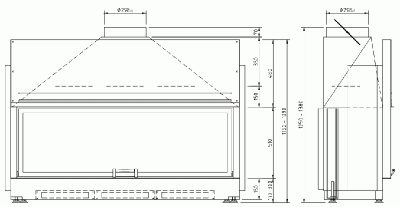 Каминная топка Schmid Lina 155 51 h Каминная топка Schmid Lina 155 51 h