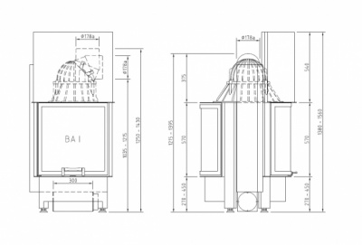 Каминная топка Schmid Ronda FD 5551 h (туннельная версия) Каминная топка Schmid Ronda FD 5551 h (туннельная версия)