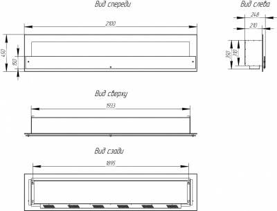 Биокамин Window 2100 Vertical Биокамин Window 2100 Vertical