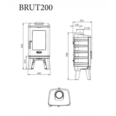 Печь-камин Dovre BRUT200
