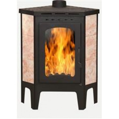 Печь-камин ЭкоКамин Бавария угловая с плитой (PK123)