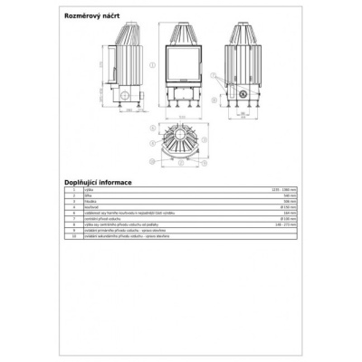 Каминная топка ABX Derby 6/57 Panorama