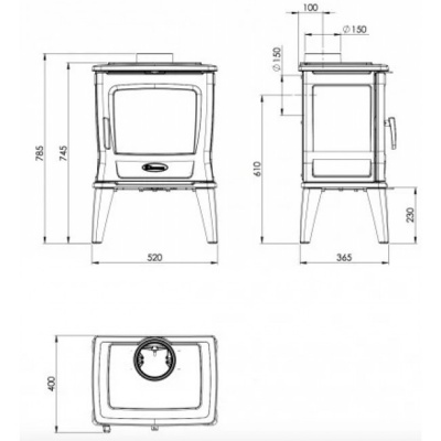 Печь-камин Dovre TAI35WT