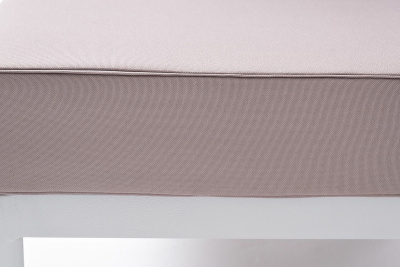 Левый модуль 4SIS Касабланка из роупа, каркас алюминий светло-серый муар, роуп серо-коричневый, ткань бежевая 052 Левый модуль 4SIS Касабланка из роупа, каркас алюминий светло-серый муар, роуп серо-коричневый, ткань бежевая 052